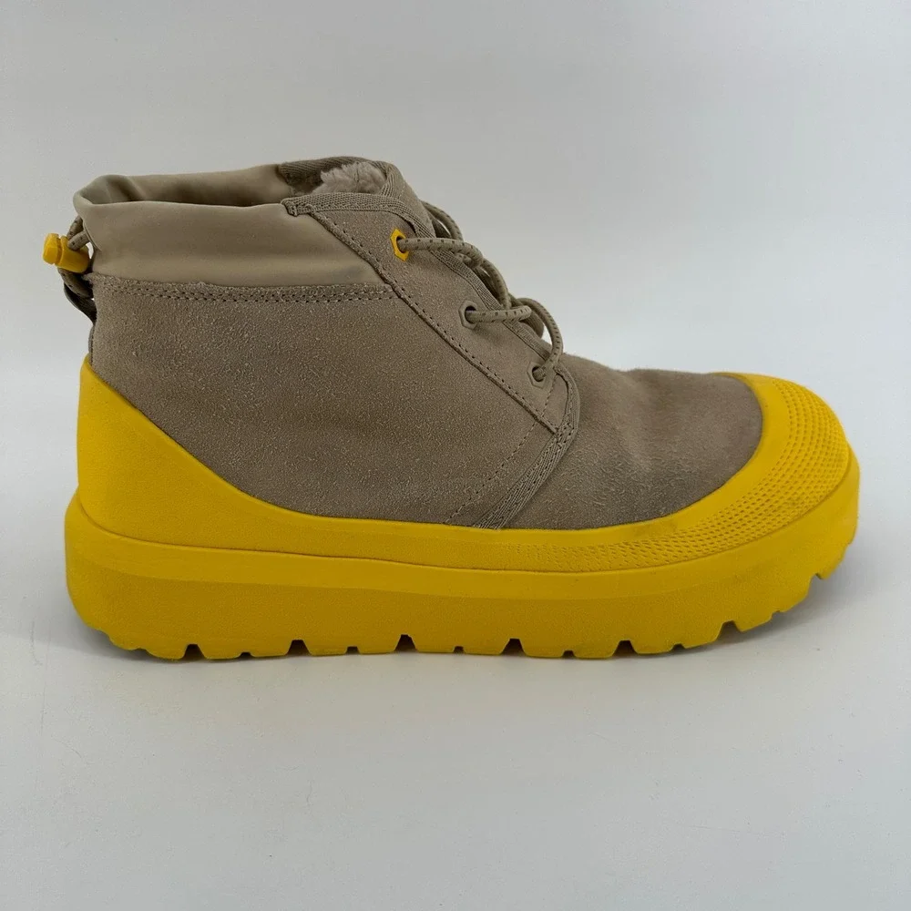 UGG Classic Mini Urban Tech Waterproof Boots Dune Canary Yellow Men 1112451 S 10
